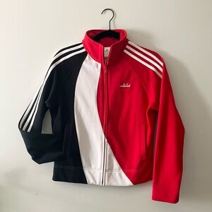 Vintage 2004 Fila Track Jacket Womens Large Tricolor Black Red White